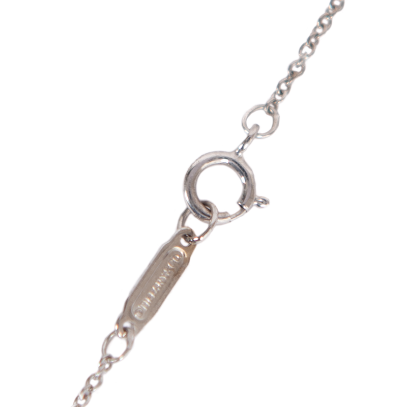 Pre-Owned Tiffany & Co. Diamond Mini Heart Key Pendant