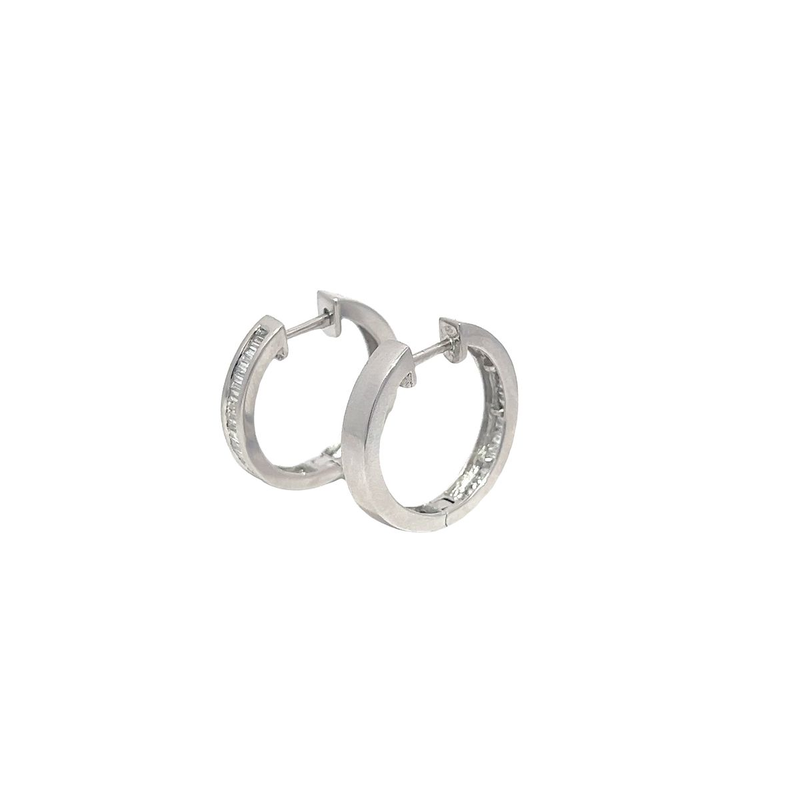 Pre-Owned Diamond Hoop Earrings