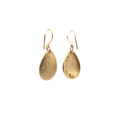 Pre-Owned Lauren K Diamond Hammered Confetti Earrings