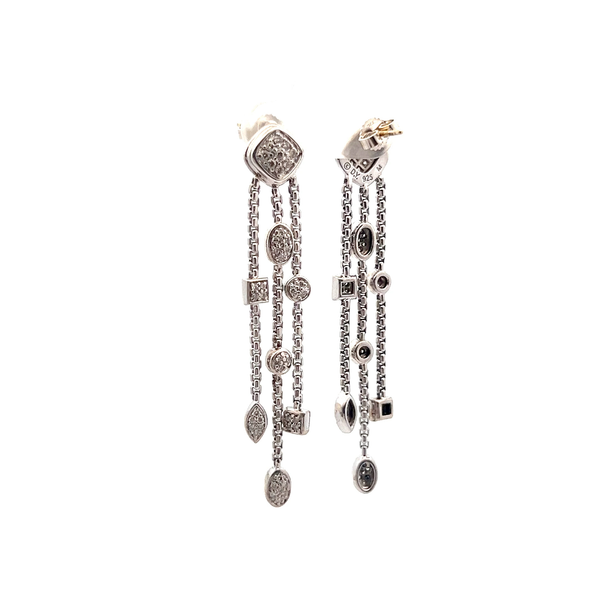 Pre-Owned David Yurman Diamond Confetti Tassel Drop Earrings