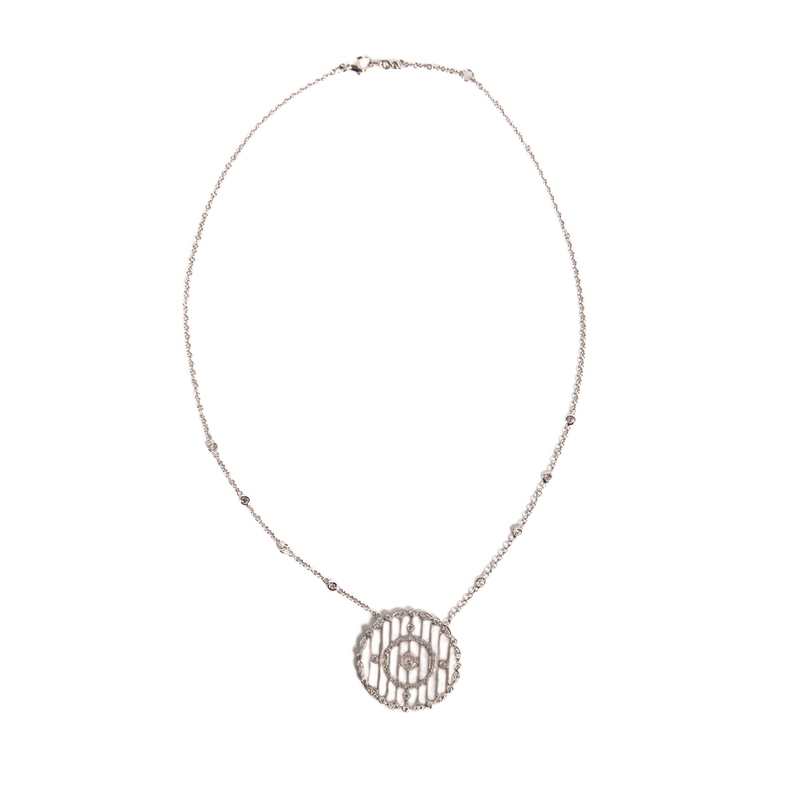 Pre-Owned Diamond Circle Pendant