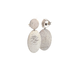 Pre-Owned Ippolita Classic Crinkle Hammered Snowman Earrings