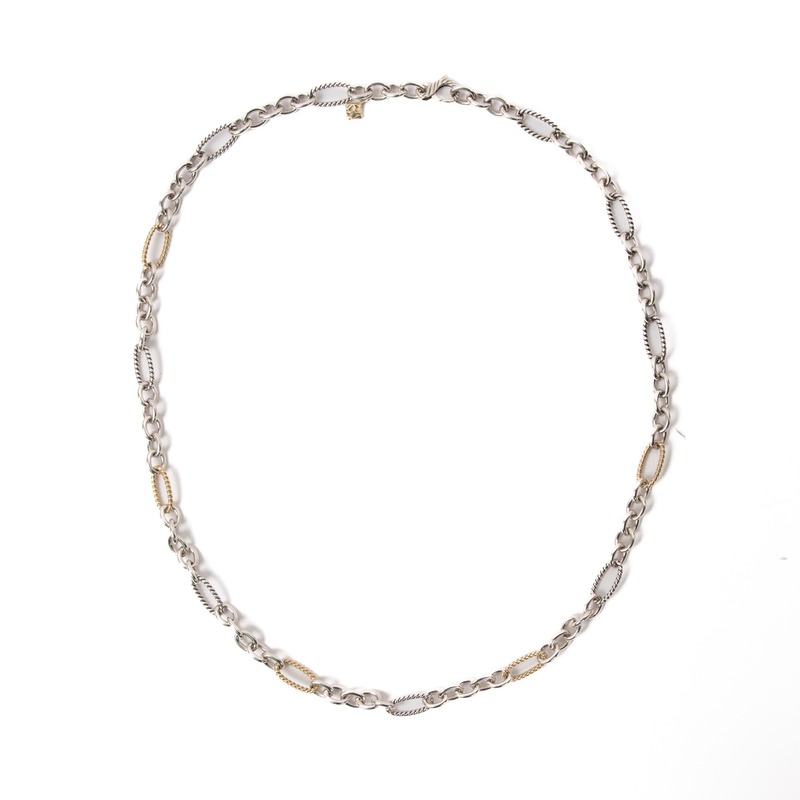 Pre-Owned David Yurman Long Figaro Chain