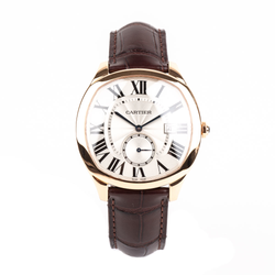 PRE-OWNED CERTIFIED 18KRG DRIVE DE CARTIER WATCH