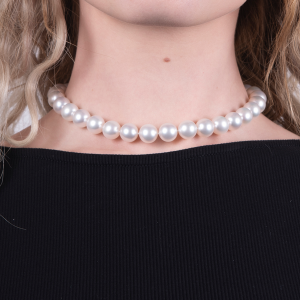 Pre-Owned  White South Sea Pearl Strand Necklace