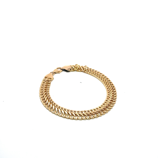 Pre-Owned Double Row Link Bracelet