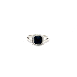 Pre-Owned Ippolita Black Onyz and Diamond Stella Ring