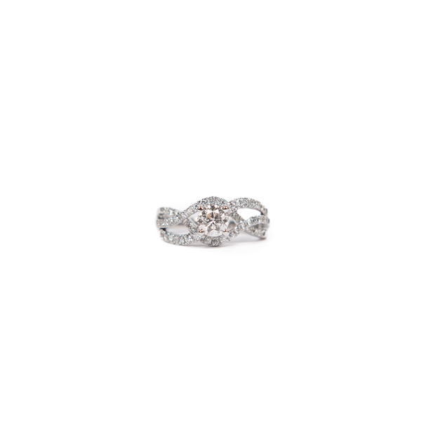 Pre-Owned Diamond Twist Engagement Ring