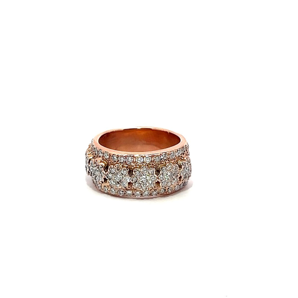 Pre-Owned Diamond Floral Wide Band