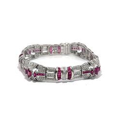 Pre-Owned Ruby and Diamond Bracelet